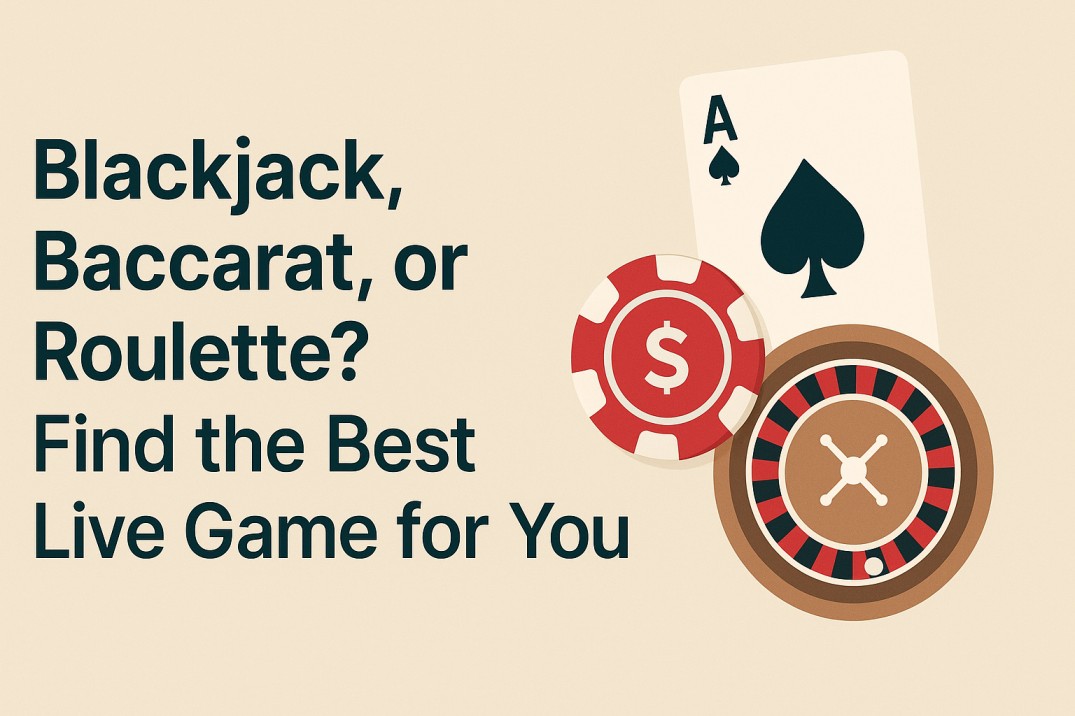 Blackjack, Baccarat or Roulette — Find the Best Live Game for You