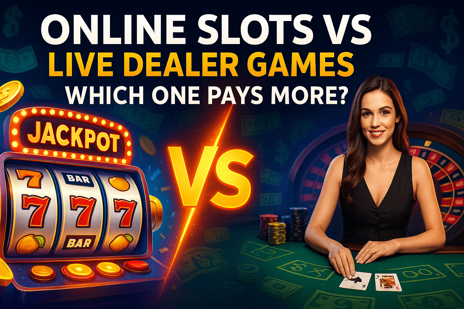 Online Slots vs Live Dealer Games: Which One Pays More?