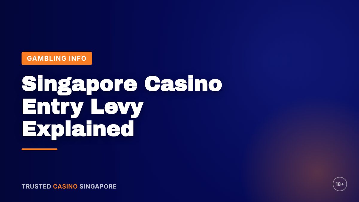 Banner reading Singapore Casino Entry Levy Explained: Who Pays and How Much